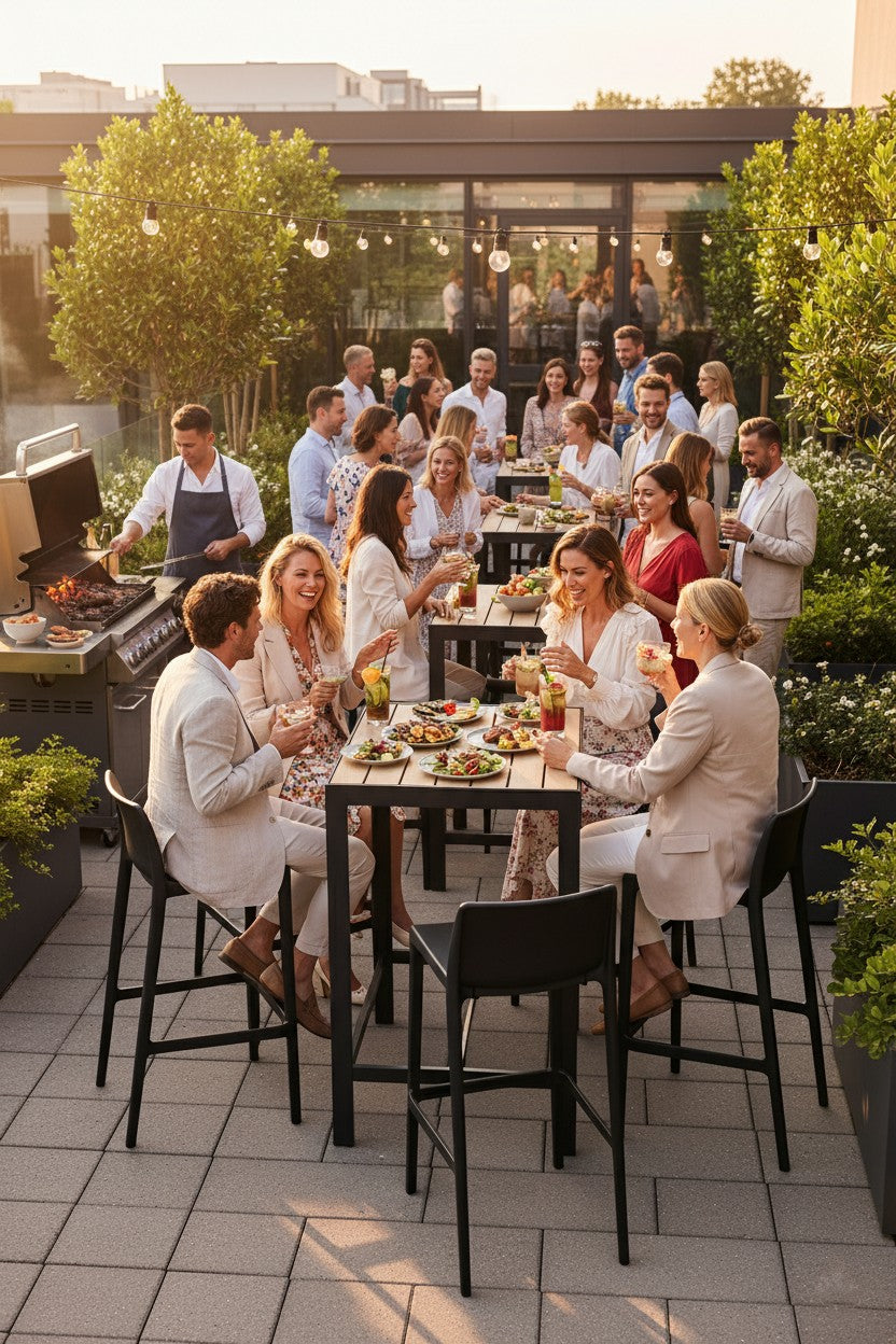 Outdoor Bar Stool 30" - Set of 4 - Plain