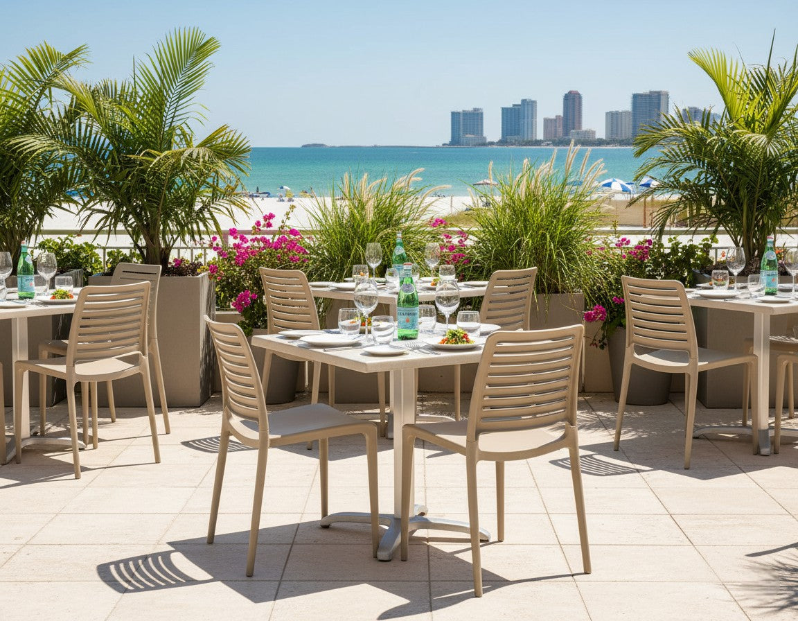 Outdoor Patio Dining Ladderback Chair - Set of 4 - Park