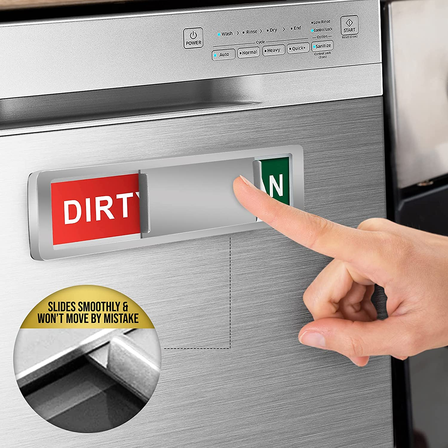 Dishwasher Magnet Clean Dirty Sign Strong Magnet Indicator