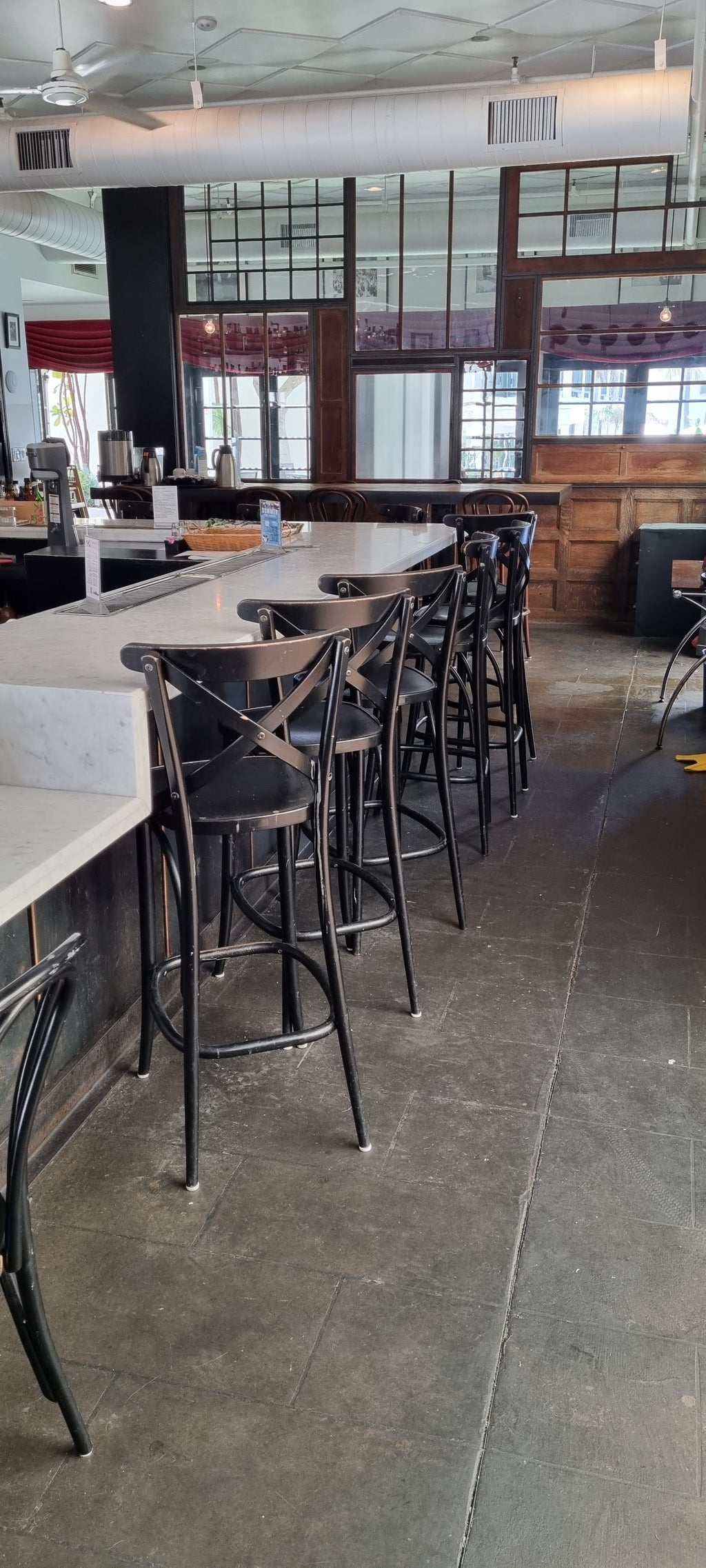 Outdoor Bar Stool Crossback 30" - Set of 4 - Milan