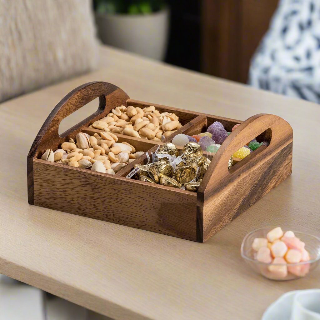 4 Compartment Snack Tray