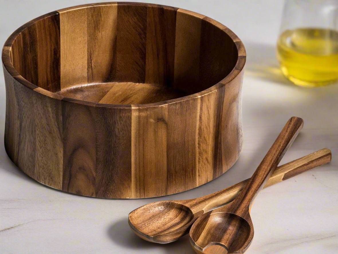 Extra Large Salad Bowl with Servers - 328C3