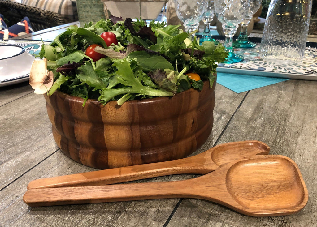 Large Salad Bowl with Servers - 330B3