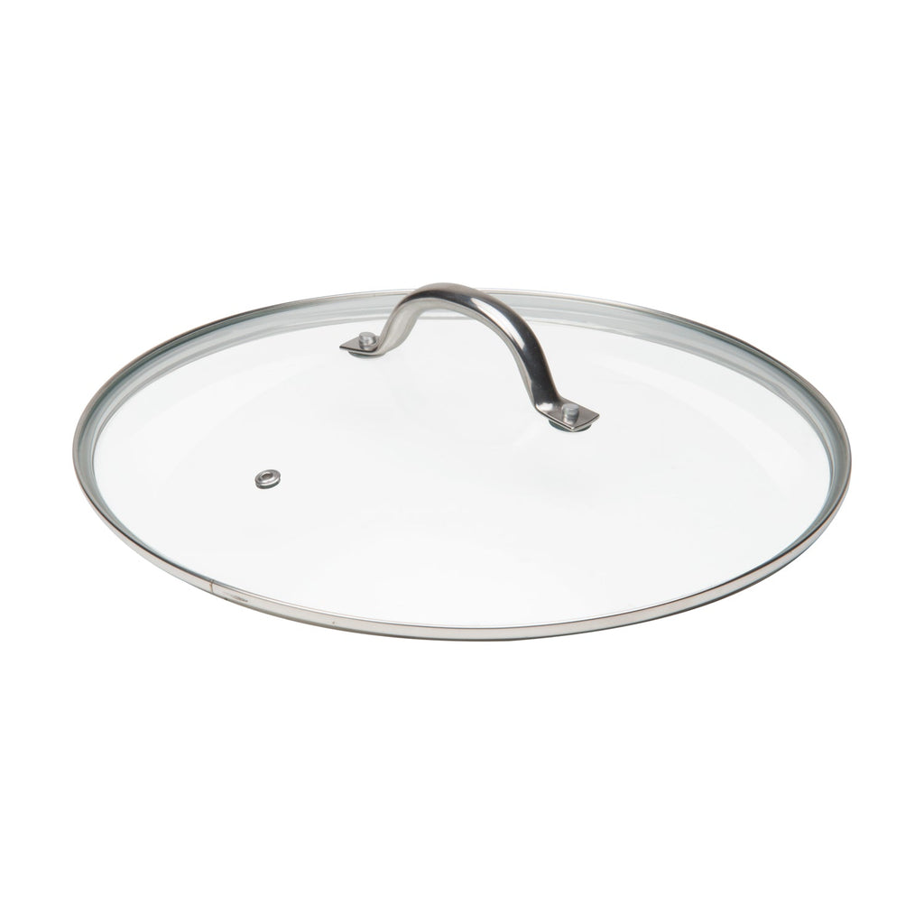 MASTERPAN Ceramic Nonstick Copper Color Wok & Glass Lid, 12" (30cm)