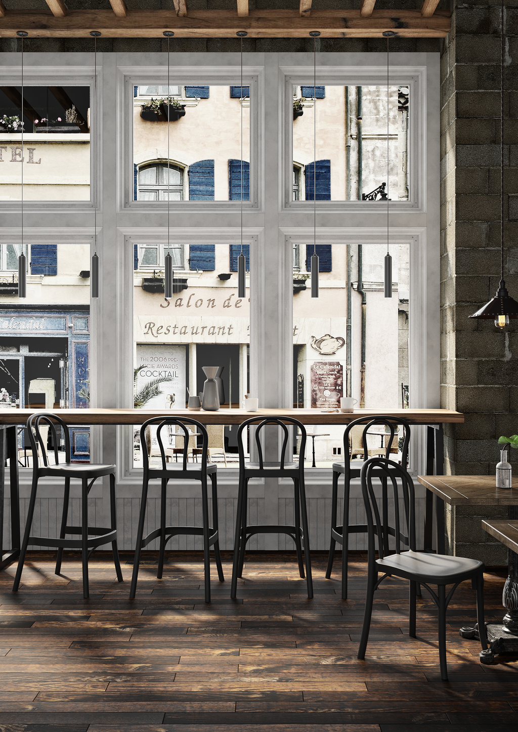 Outdoor Bar Stool 30" - Set of 4 - Soho