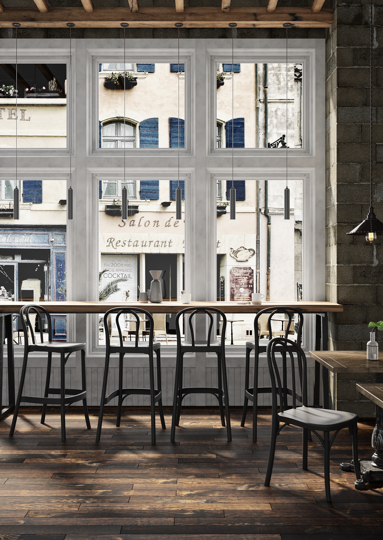 Outdoor Bar Stool 30" - Set of 4 - Soho