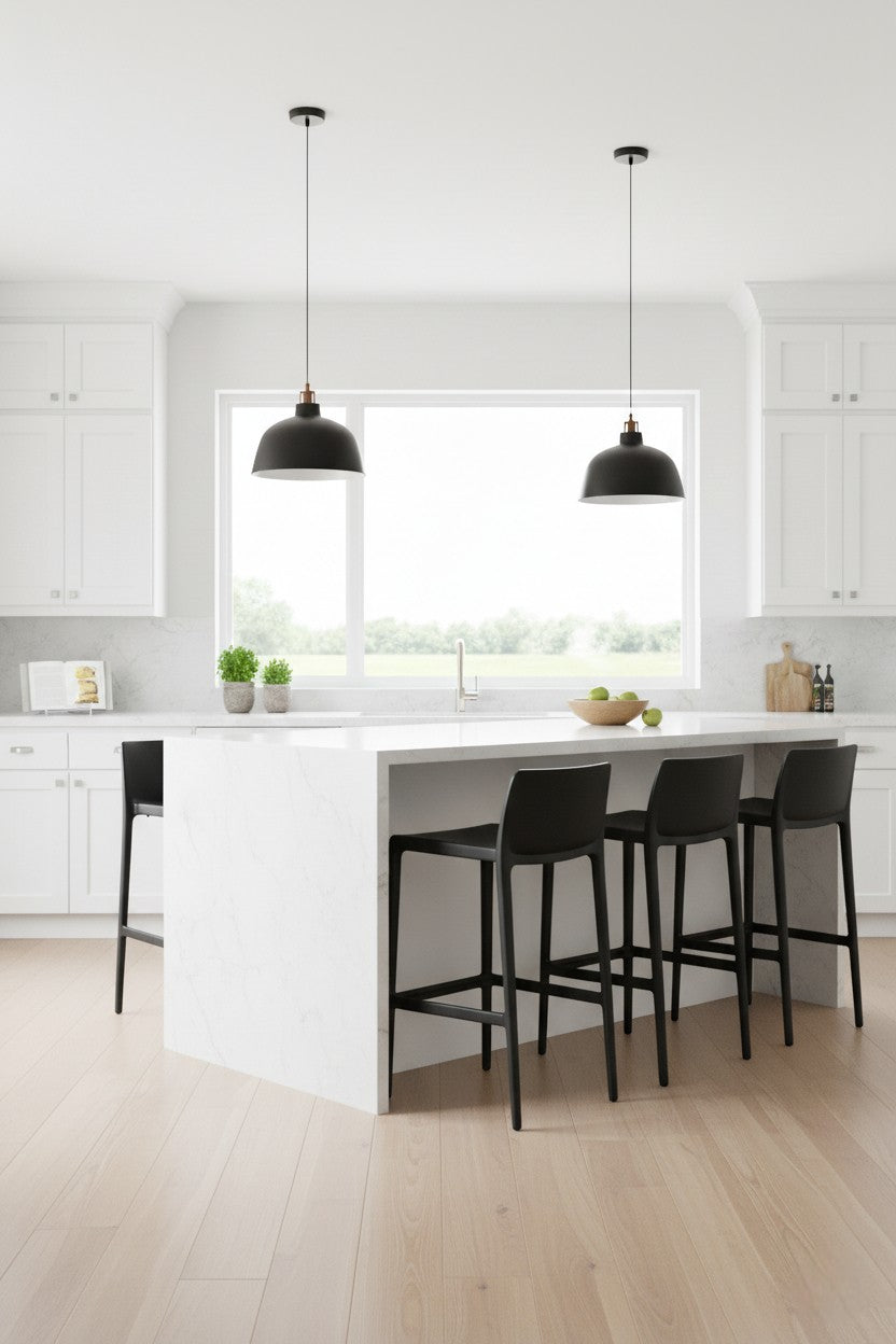 Commercial Grade 26" Counter Stool: Set of 4 - Plain