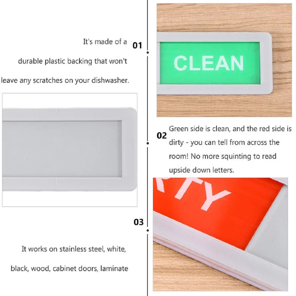 Dishwasher Magnet Clean Dirty Sign Strong Magnet Indicator