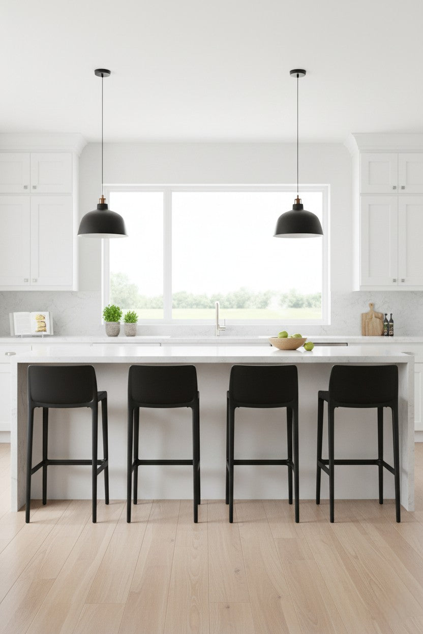 Commercial Grade 26" Counter Stool: Set of 4 - Plain