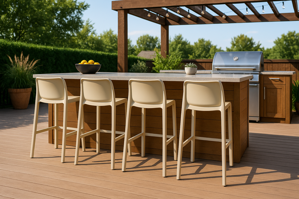 Outdoor Bar Stool 30" - Set of 4 - Plain