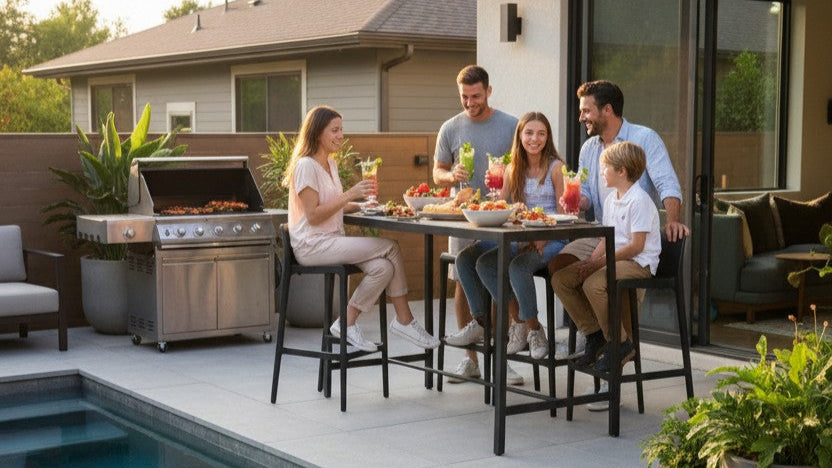 Outdoor Bar Stool 30" - Set of 4 - Plain