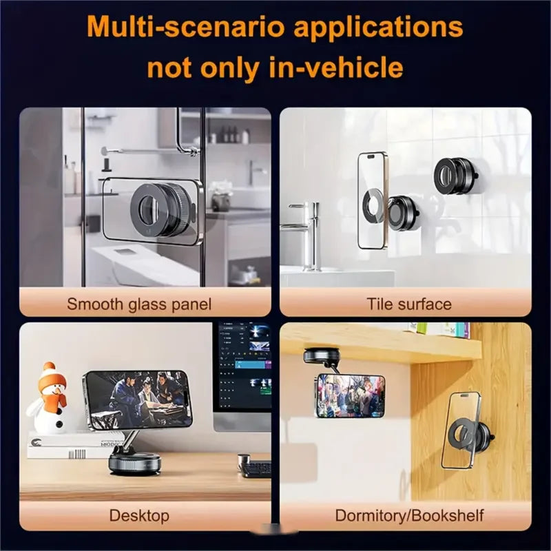 360° Rotating Magnetic Car Phone Holder – Universal Magnetic Phone Mount for Car Dashboard & Windshield, Hands-Free Navigation