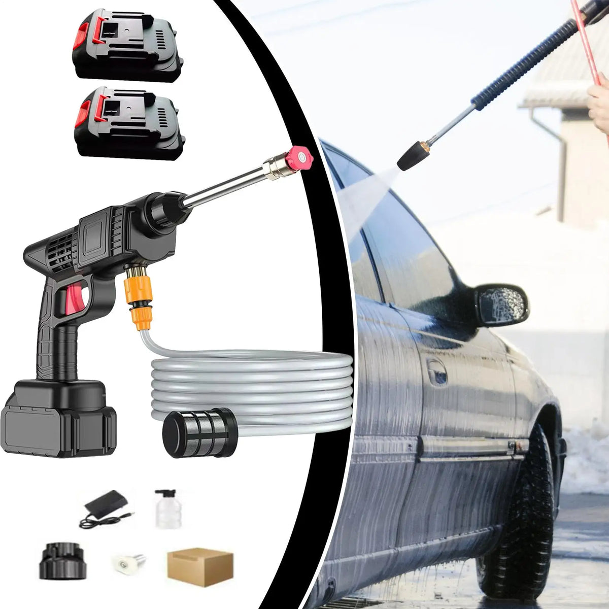 Cordless High-Pressure Washer – Portable Car Wash Spray Gun