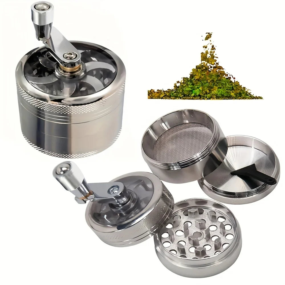 Manual Spice & Nut Grinder with Hand Crank