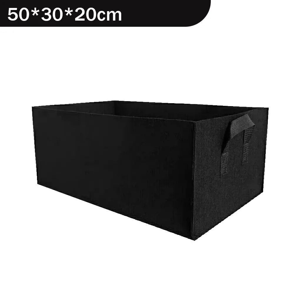 Square Felt Vegetable Grow Bags Breathable Non Woven Garden Bags
