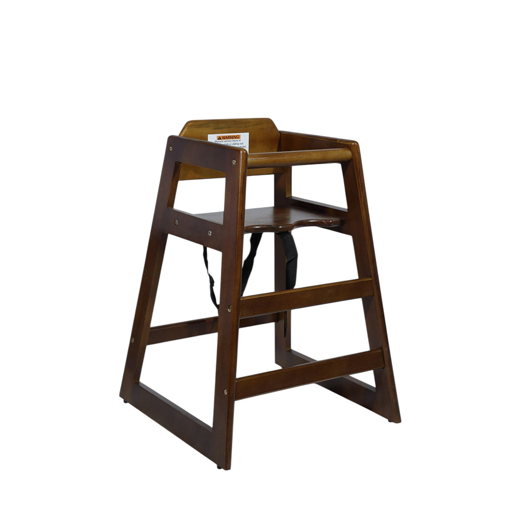 Wooden High Chair for Toddler - Stackable - Unassembled