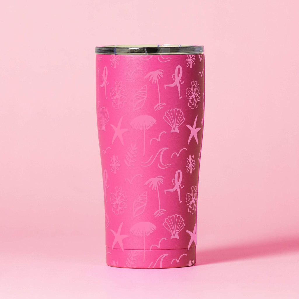 20 oz. Tumbler | SIC X DONNA Run with a Purpose - Matte Pink
