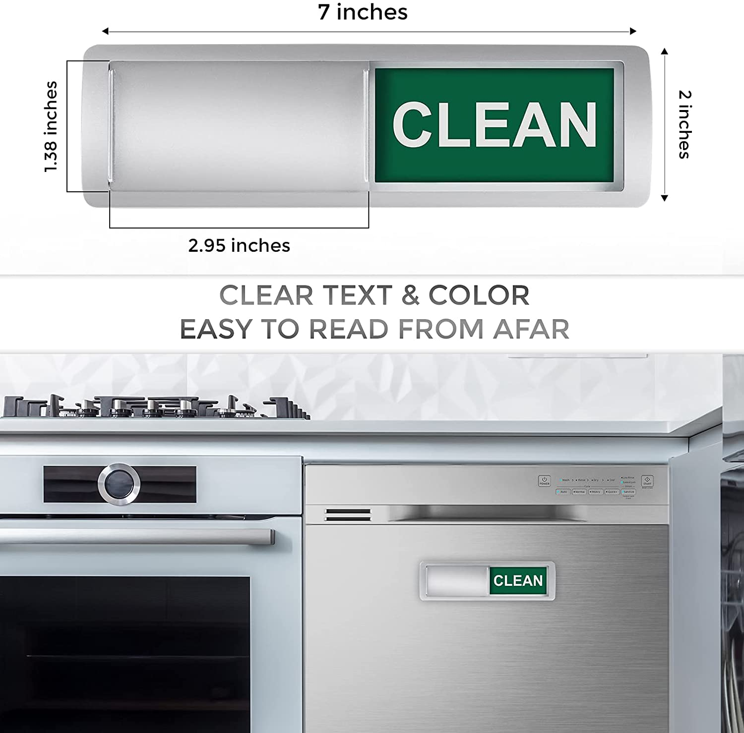 Dishwasher Magnet Clean Dirty Sign Strong Magnet Indicator